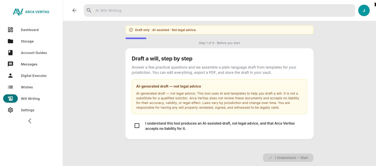 AI-assisted will drafting